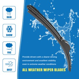 CJPPPZIW® Windshield Wipers-16 Inch+14 Inch+14 Inch+10 Inch Replacement for 2008 2009 2010 2011 2012 2013 2014 Toyota FJ Cruiser Wiper Blades for My Car,Quality Front and Rear Wiper Blades(Set of 3)
