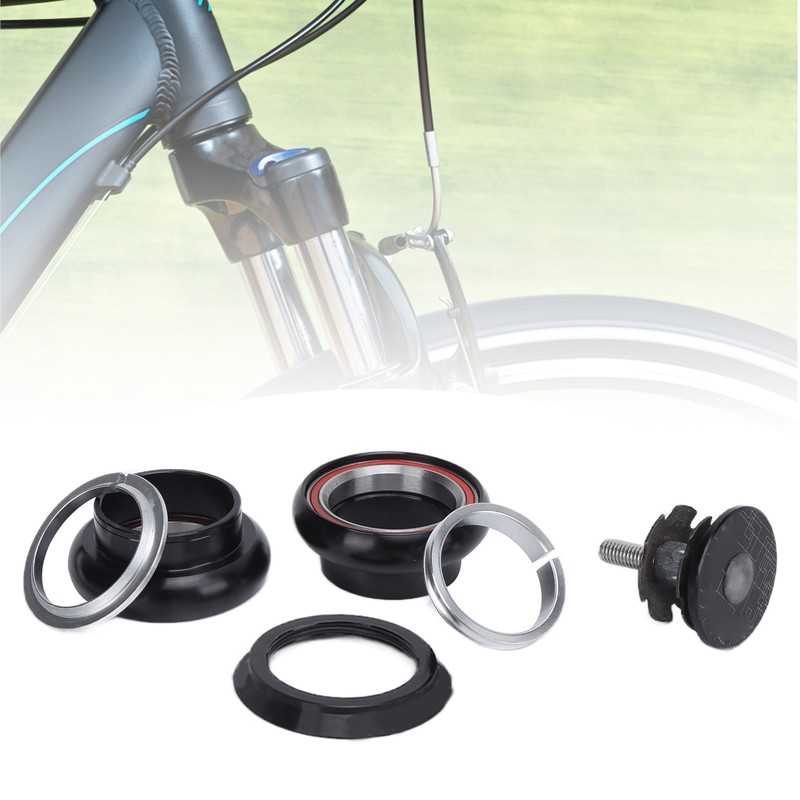 LeBycle Bicycle Double Bearing Headset with 28.6mm Straight Fork Waterproof