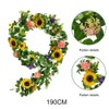 Simulation Flower Garland Boho Sunflower and Rose Floral Garland for