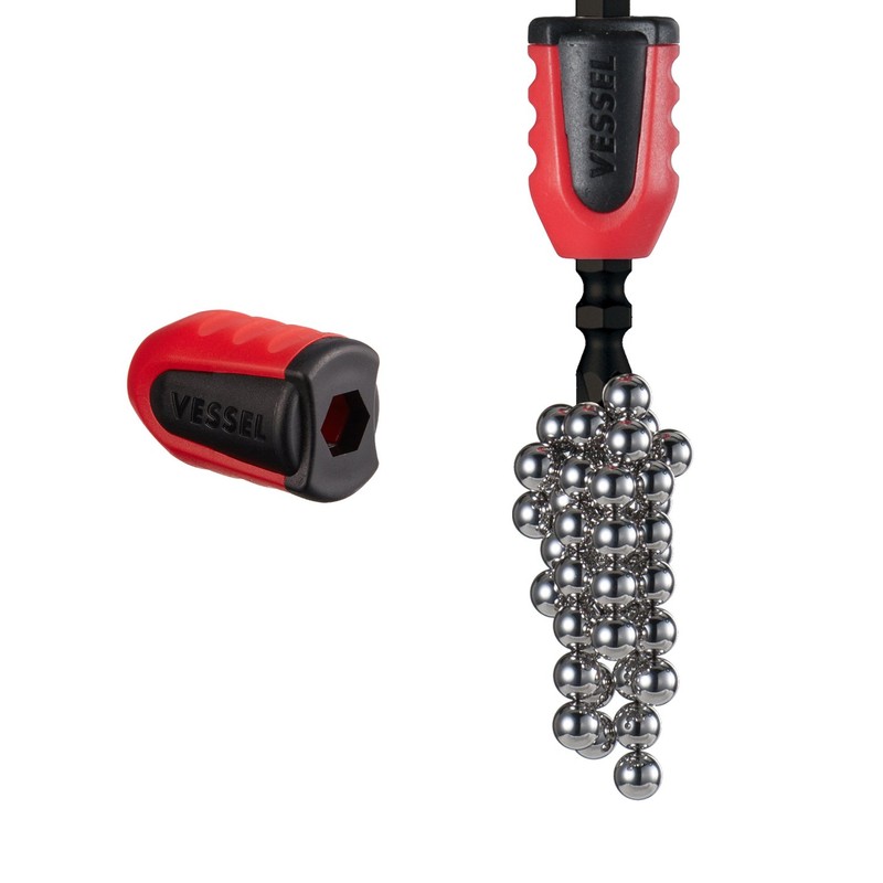 VESSEL 910HD-73 NMC-2P Bit Magnetizer/Demagnetizer Screwdriver Handle, Pack of 2