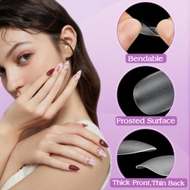 MELLIEX Pack of 360 Dual Nail Forms, Full Cover Nail Tips with Clear Scale Lines, Acrylic Nail Extension Nail Tips Extension Nails for Women, Nail Art, DIY