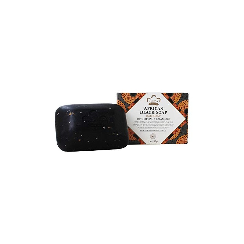 Pack of 5 x Nubian Heritage Bar Soap African Black
