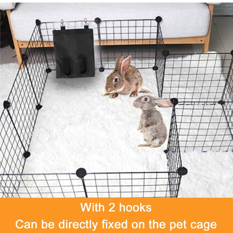 Rabbit Feeder Bag 600D Oxford Fabric Hanging Feeding Device Supply