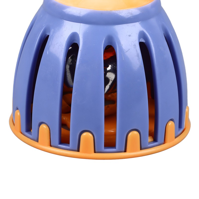 Handled Cage Bell Babies Rattle Orff Plastic Kids Music Percussion