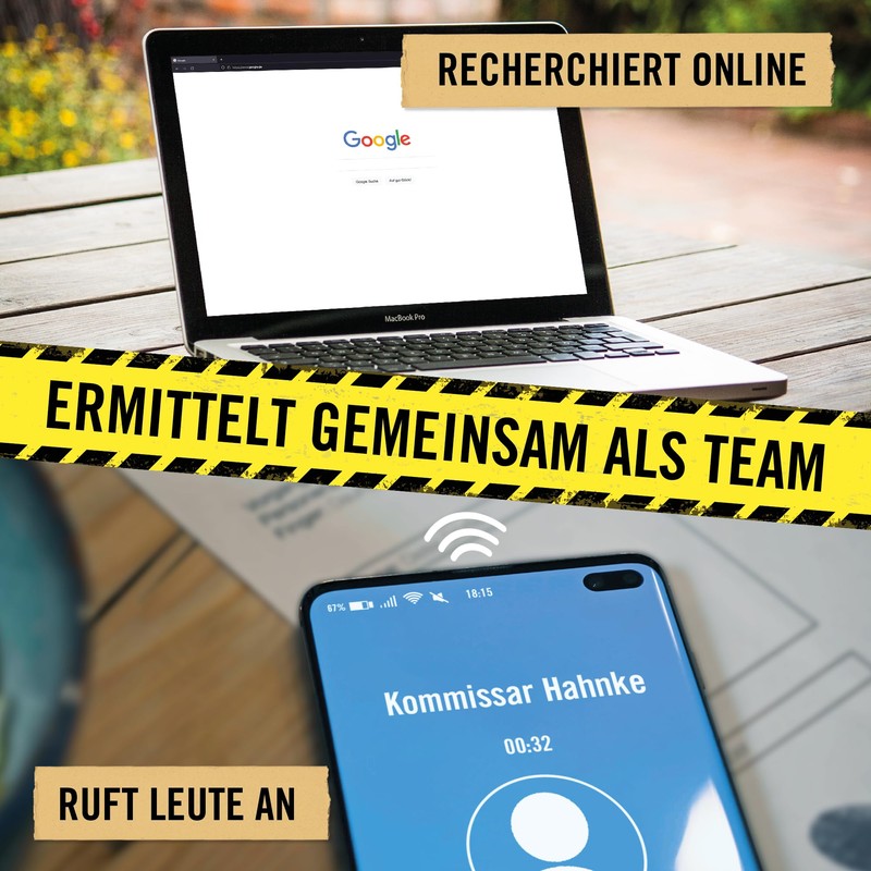 Hidden Games Crime Scene Crime Game, Escape Room Game [German