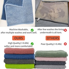 Oncpcare 2 Pcs Bunny Cage Liner Guinea Pig Cage Liner Washable Guinea Pig Snuggle Rabbit Bed Small Animal Bed Mat for Ferret Chinchilla Rat (Green)