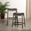 Vivastate Enhance Seating Comfort with 24" Counter Height Saddle Stool,