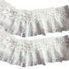 MaT store Lace Fabric Handmade Ribbon Frily Ruffles Craft Wide