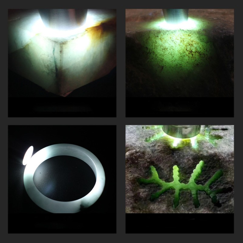 Adjustable Gem Identification Light Pocket 3LED Jewelry Appraisal Flashlight with
