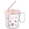 Skater SKJ6AG Antibacterial Ag+ Straw Cup with Cap Kitty Forest
