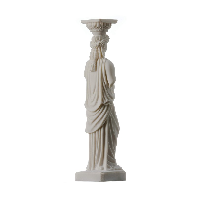BeautifulGreekStatues Column Caryatid Statue Acropolis Athens Greek Roman Alabaster 9.8"