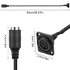 MEIRIYFA 83CM D-Type DIN 6 PIN MIDI Audio Signal Cable