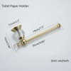 WOLIBEER Crystal Gold Toilet Paper Holder Hand Towel Ring Crystal