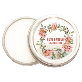 Ladybug Spot Floral Solid Perfume | All Natural, Phthalate-Free Fragrance | Long-Lasting, Highly Scented, Layerable Balm | Portable 1/4 oz Tin | Travel-Friendly (Rose Garden)