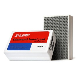 Z-LEAP Diamond Hand Polishing Pads Grit 800 for Granite Marble Concrete Glass Sanding Block