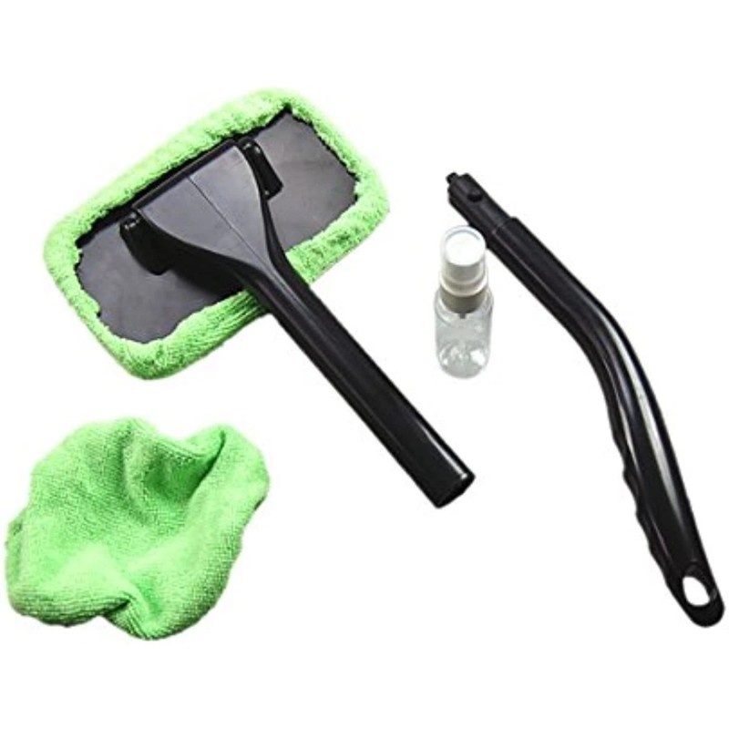 Telebrands Windshield Wonder Microfiber Long Handled Cleaning Tool