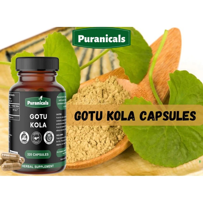 Gotu Kola Energia Mental Max Potente 320cap Americano Prime