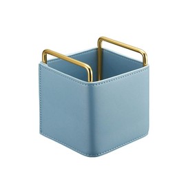 Titular de la pluma for el escritorio de cuero PLAN SOPORTE PLAN SOBRE DESCRIBICIONES Caja de escritorio Caja de almacenamiento Accesorios de oficina 