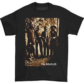 Bravado Men's The Beatles Sepia 1969 T-Shirt, Black, Small
