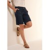 Cecil Women's Short Twill Shorts in Washed Look, Universal Blue,