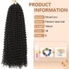 Passion Twist Hair 18 Inch Water Wave Crochet Hair for