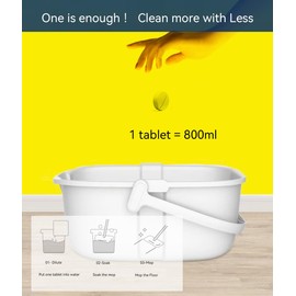 EVNODO 10PCS Concentrated Floor Cleaner, No Rinsing Household Cleaning Supplies, Kids and Pet safe Floor Cleaning Solution, Suitable for all flooring types.