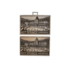 Hot Springs National Park Ornament Wood Christmas Arkansas Custom Cherry Made In USA Gift (Ornament)