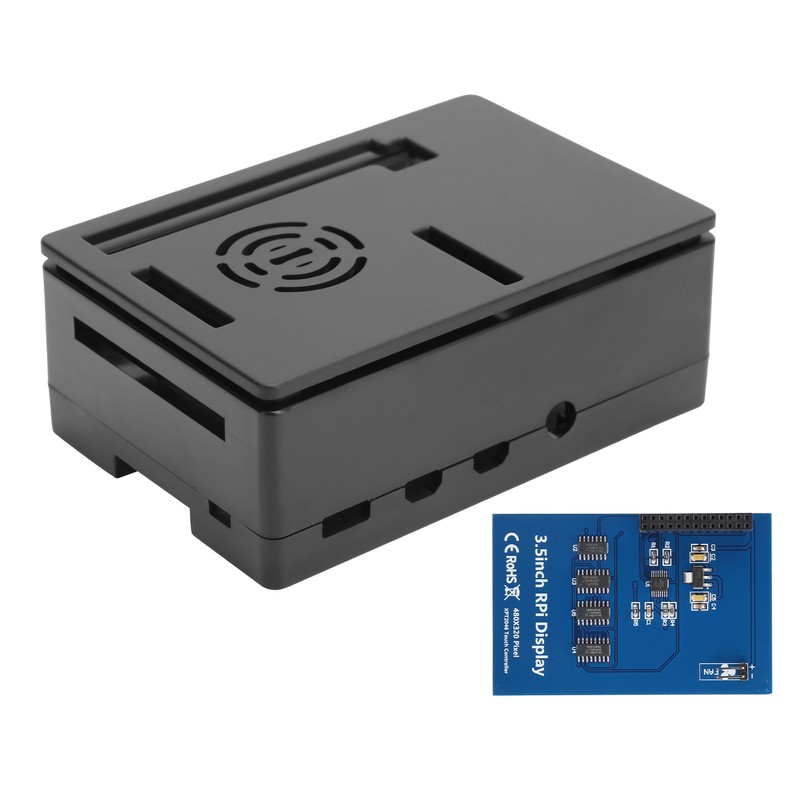 For Raspberry Pi 4B Case Shell Kit LCD 3.5in Touch