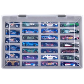 Toy Car Case Bag for Hot Wheels 01806/54886 Pack 1:64 Die Cast/for Mattel/for Vehicles Gift Sets, Organiser Storage Container Holds 27 Pieces for Hotwheels Car Only Box