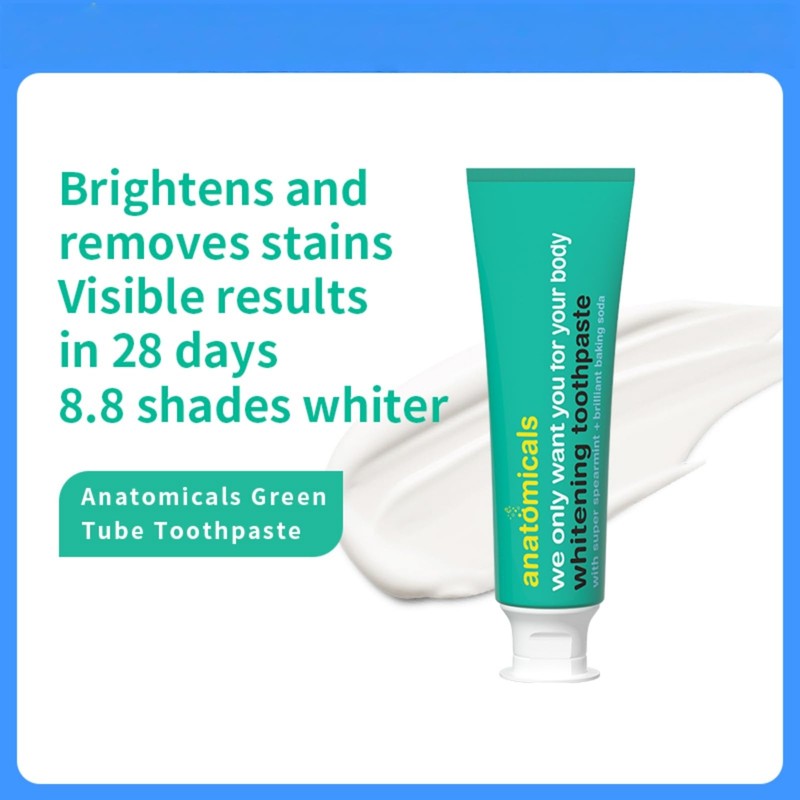 Anatomicals British Baking Soda Whitening Toothpaste,Fresh Mint, 4.6 Oz