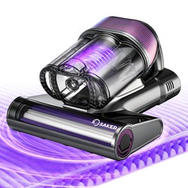 Mattress Vacuum Cleaner, Handheld Bed Vacuum Cleaner with 16KPa Suction UVC Light, 140°F Heated Air, HEPA Filter, Aroma Function, 16.4FT Cord for Cleaning Bed, Sofa, and Couch