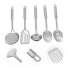 COLLBATH 5-Piece Stainless Steel Kitchen Utensil Set Wok Spoon Serving