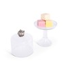 Vagabond House Handblown Glass Cheese/Dessert/Cupcake Stand with Dome Cover with