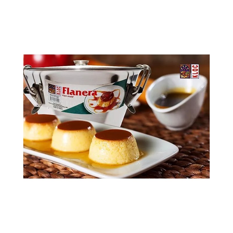 Kloc Flan Mold,Flanera 7" Conical Shape ,Flan Maker Stainless Steel