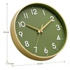 Mosewa Wall Clock 8 Inch, Battery Operated Silent Non-Ticking Modern