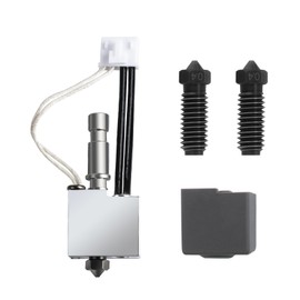 IdeaFormer Kobra S1 Hotend, Extruder Hot End Kit with 2 Pieces 0.4 mm Hardened Steel Nozzles Hardened Nozzle Hotend for Anycbic Kobra S1/Kobra S1 Combo