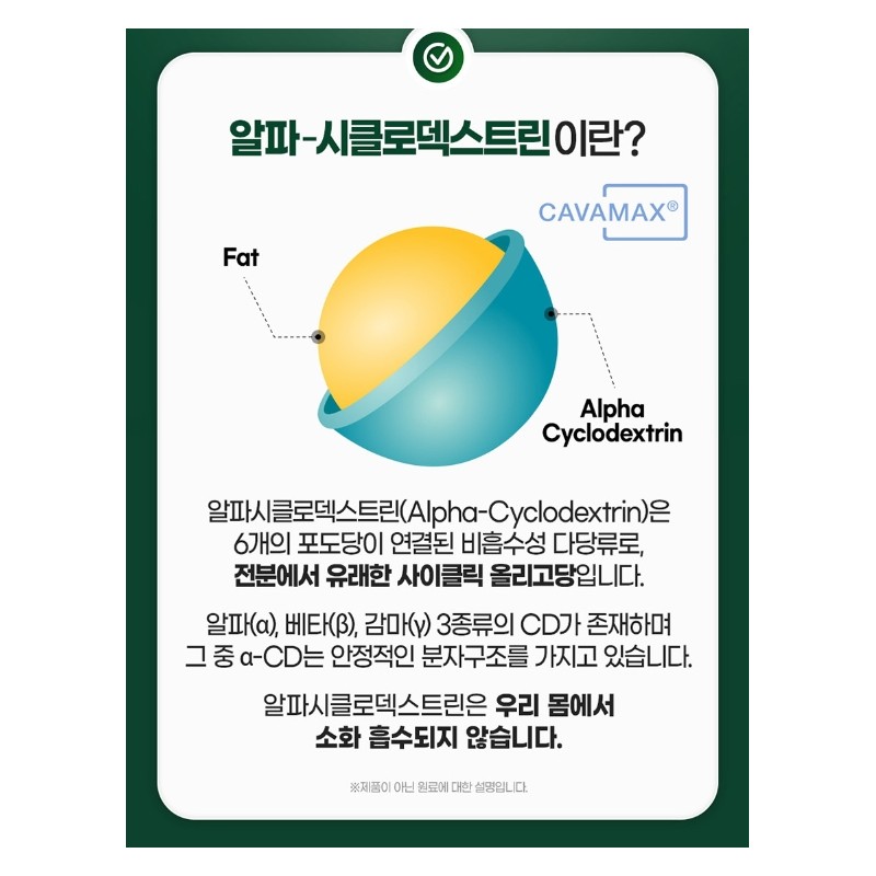 Alpha Cidi efficacy maltodextrin alpha cyclodextrin 3 months / 알파시디
