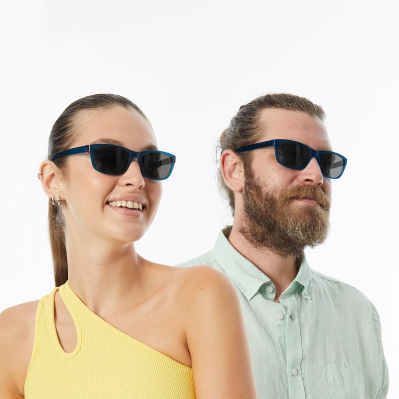 DresdenGO Polarised Sunglasses with UV Protection, Midnight Blue, Medium, Ultra