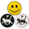 Adhere Golf Marker Metal Golf Logo Ball Mark Cute Cat