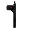 Architectural Mailboxes Landover Aluminum Mailbox Post, Black