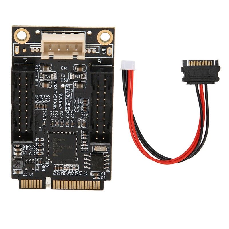 Mini PCIE to USB3.0 Front Expansion Card Dual 19PIN 5Gbps