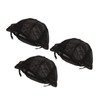 3Pcs Wig Caps for Making Wigs with Elastic Band Nylon