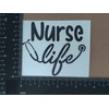 Nurse Decal 4 Pack: Nurse Heartbeat, Heart, Nurse Life, RN