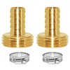 Joywayus Garden Hose Pipe Connector,5/8" Barb x 3/4" Male GHT