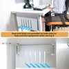 Desk Side Storage, Under Desk Storage, No Drill Steel Hanging