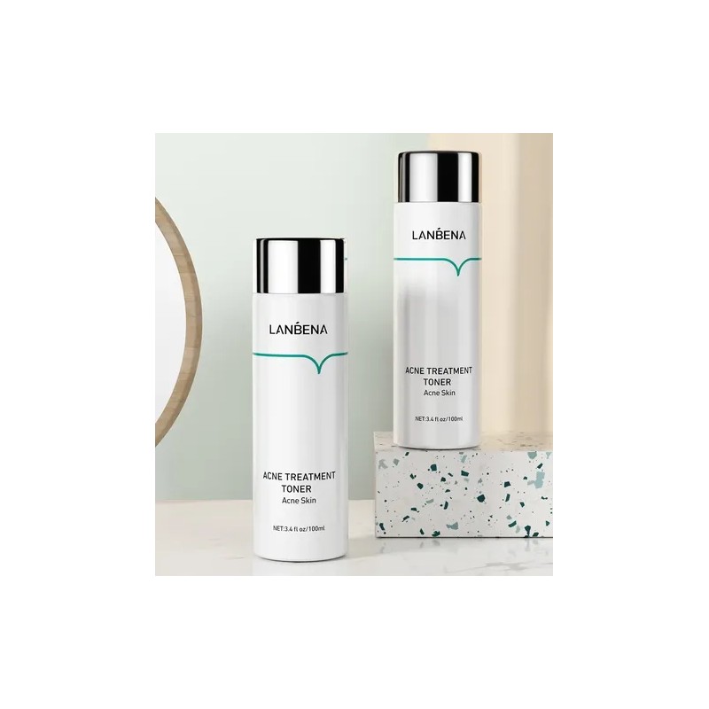 Tónico Facial Lanbena Anti Acné Piel Grasa Antiedad 100ml