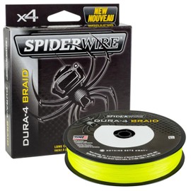SpiderWire Dura 4, Fishing Line, Superline, , Predator Fishing, Pike, Perch, Zander, Trout, Unisex, Yellow, 0.3mm | 29kg | 63lb | 300yd