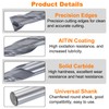 sourcing map Spiral Router Bit, 1/4" Cut Dia. Up Cut