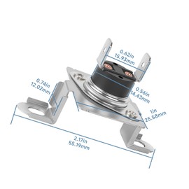 Cutetool D511412 Dryer Thermal Fuse Fits for Speed Queen & Alliance Laundry Dryer Series,Replace D518542, D518649, 511412, 510183, 61208, 62600, TU21460 Models Thermal Fuse