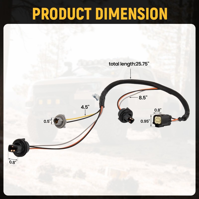 Farpida 23126521 Tail Lamp Wiring Harness Fits for Chevy Colorado